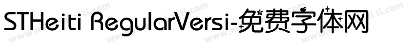 STHeiti RegularVersi字体转换